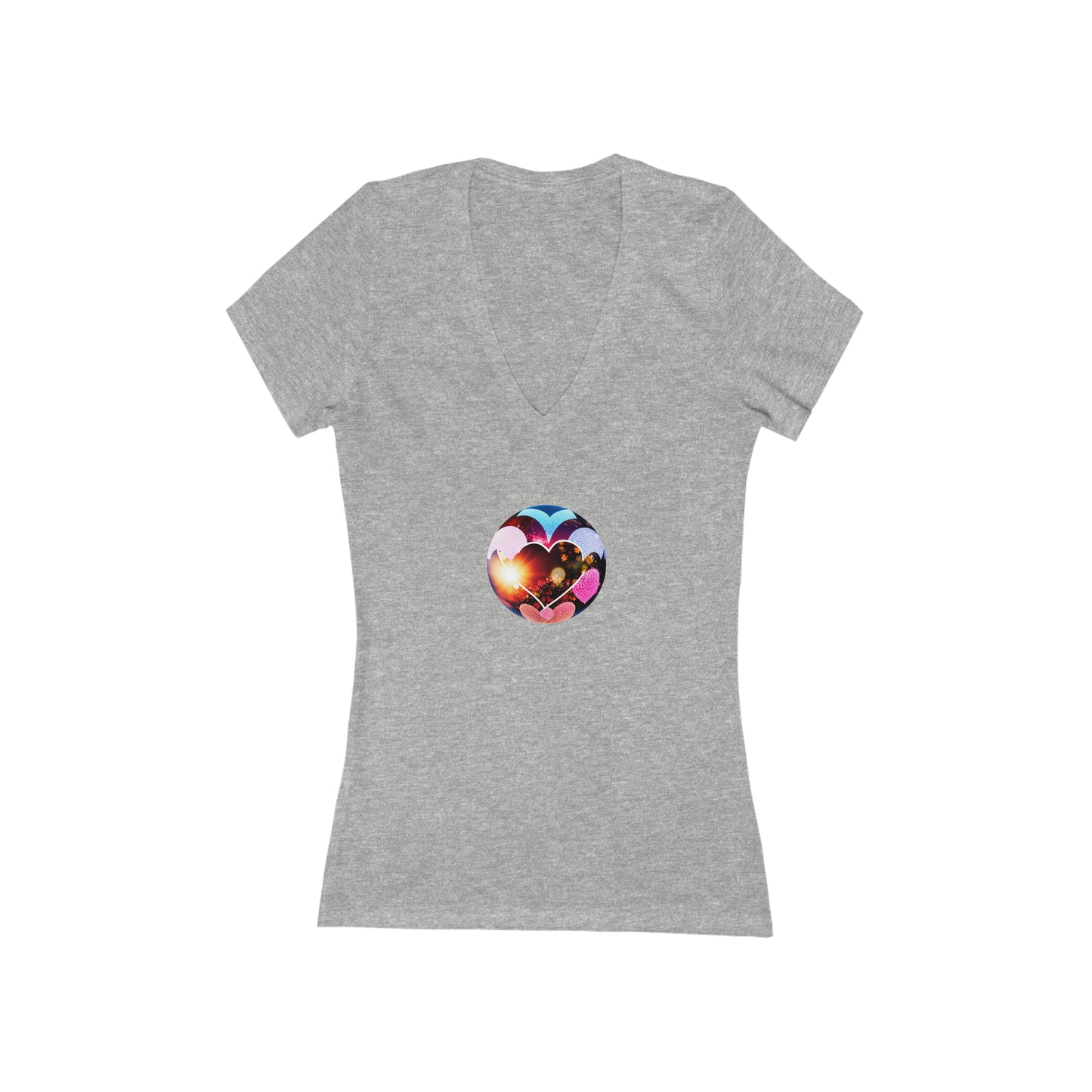 Heartfelt Globe V-Neck T-shirt