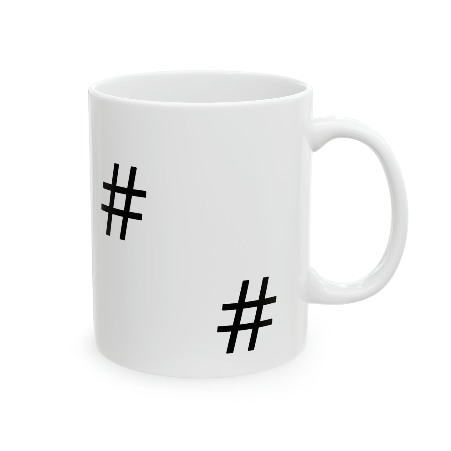 The Hashtag Ceramic Mug, 11oz