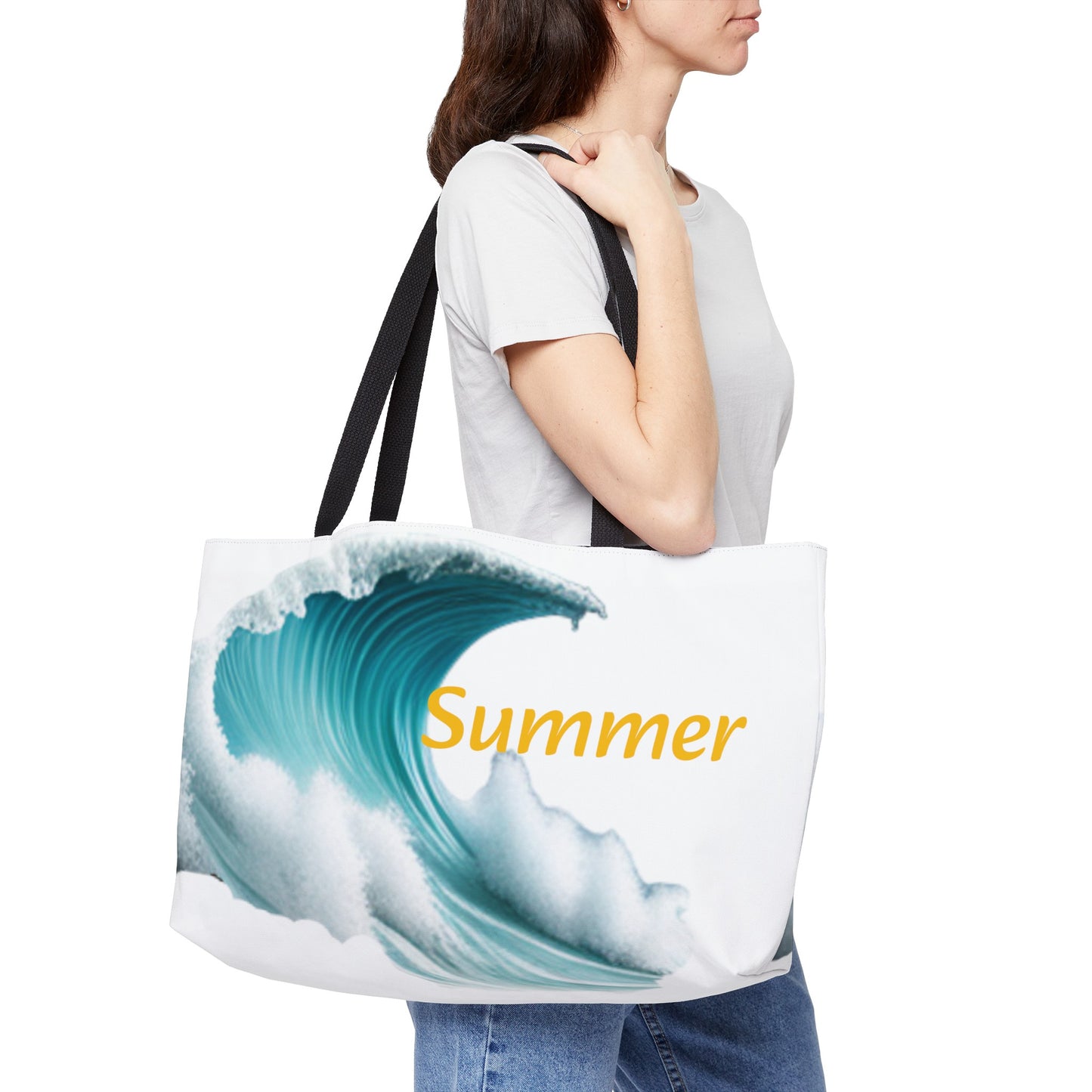 Ride the Waves of Summer Beach Tote Bag