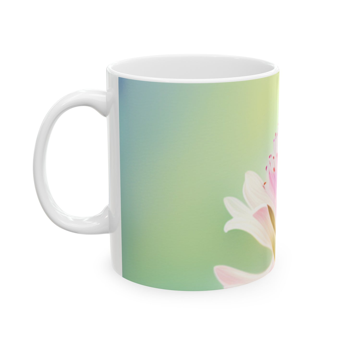 The Elegant Summer Flower Mug, (11oz, 15oz)