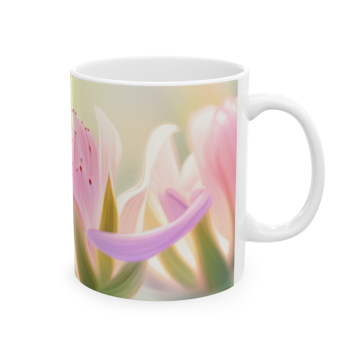 The Elegant Summer Flower Mug, (11oz, 15oz)