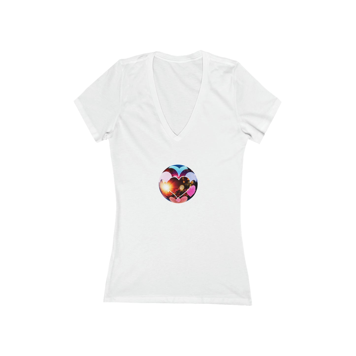 Heartfelt Globe V-Neck T-shirt