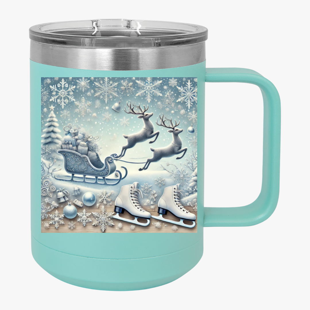 Winter Wonderland Coffee Mug Tumbler, 15oz