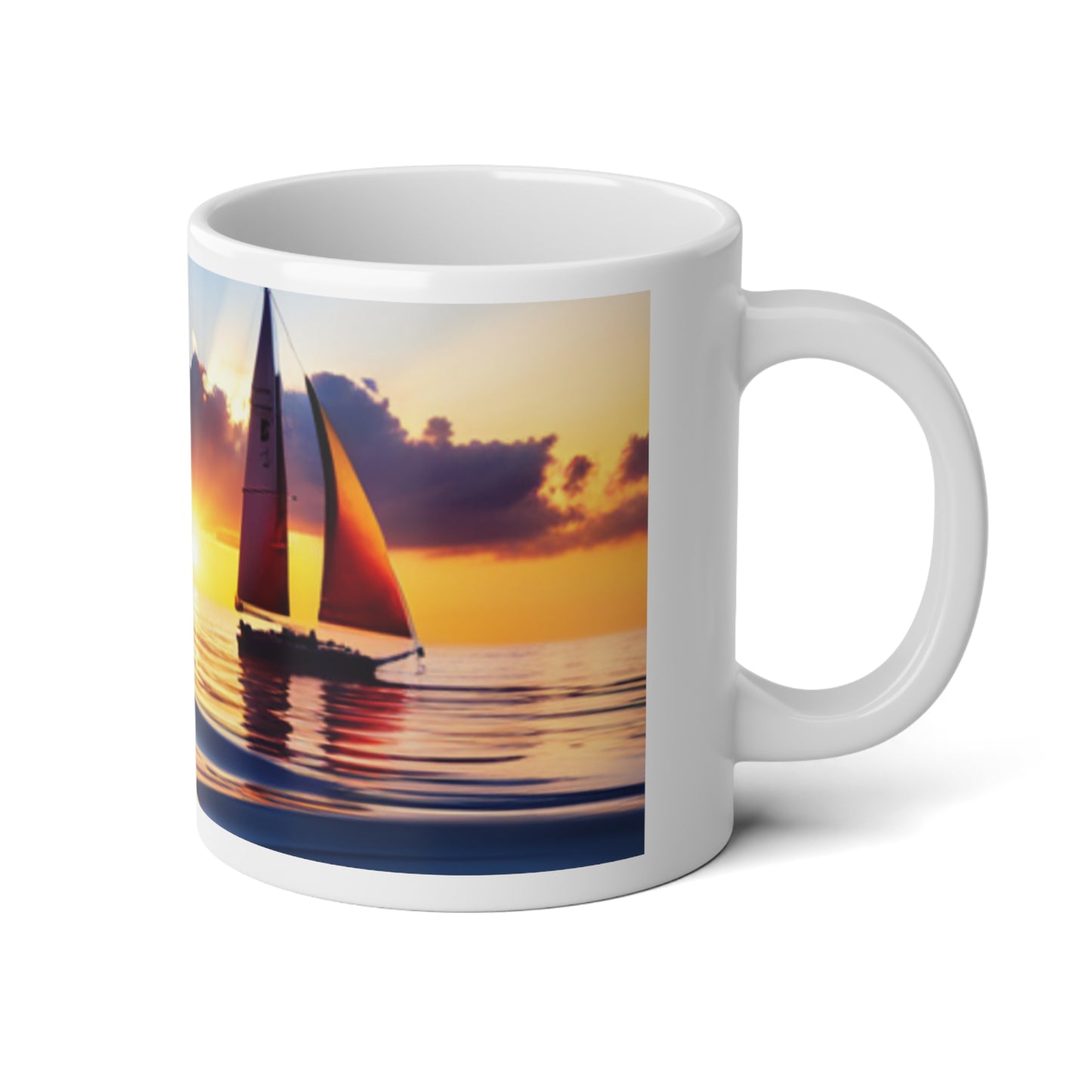 Sailboat serenity Jumbo Mug, 20oz