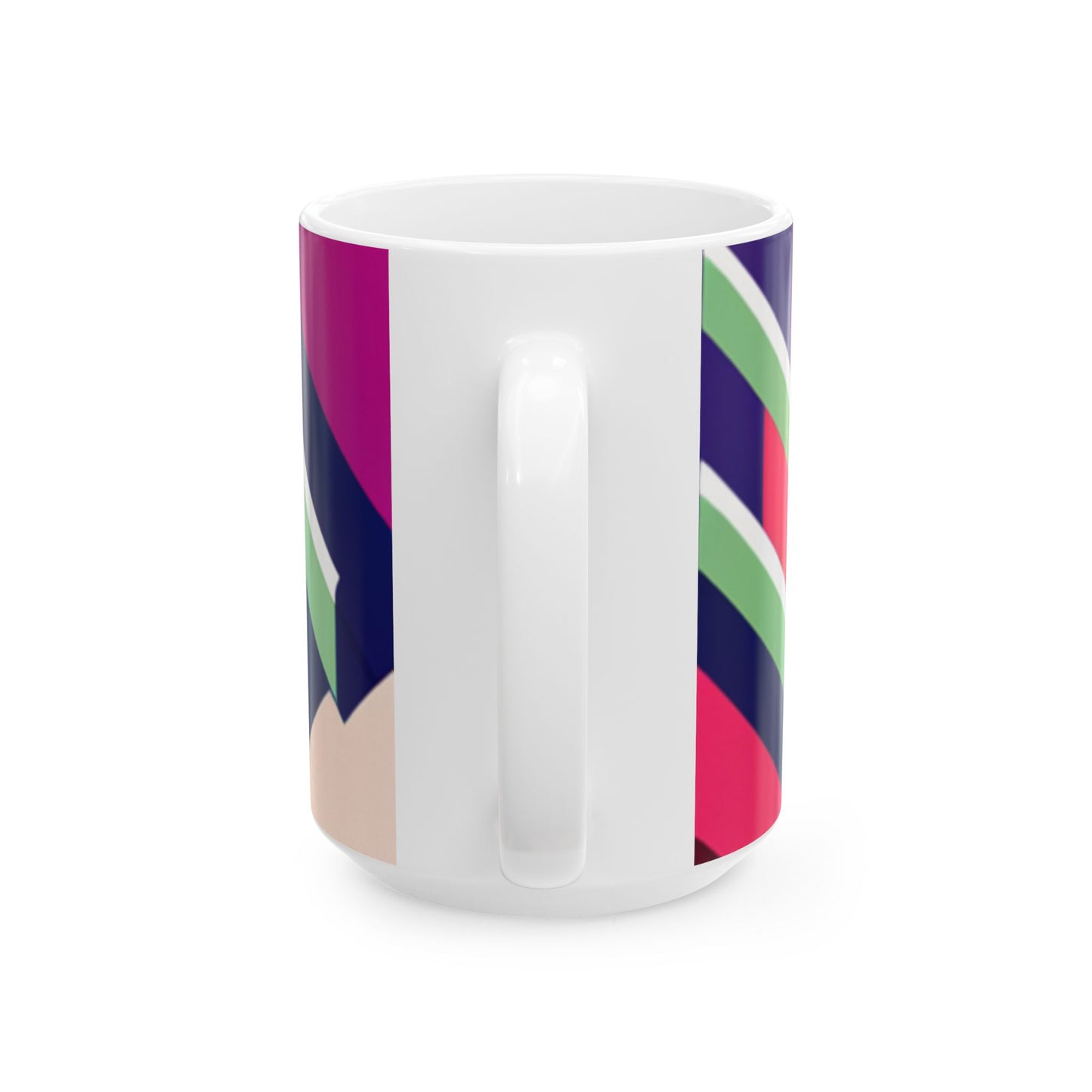 Retro Colors Ceramic Mug, (11oz, 15oz)