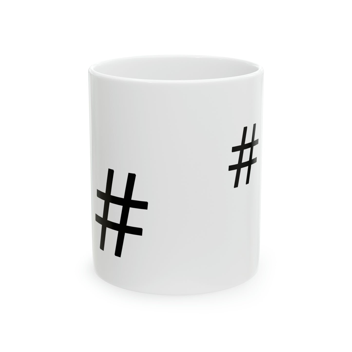 The Hashtag Ceramic Mug, 11oz