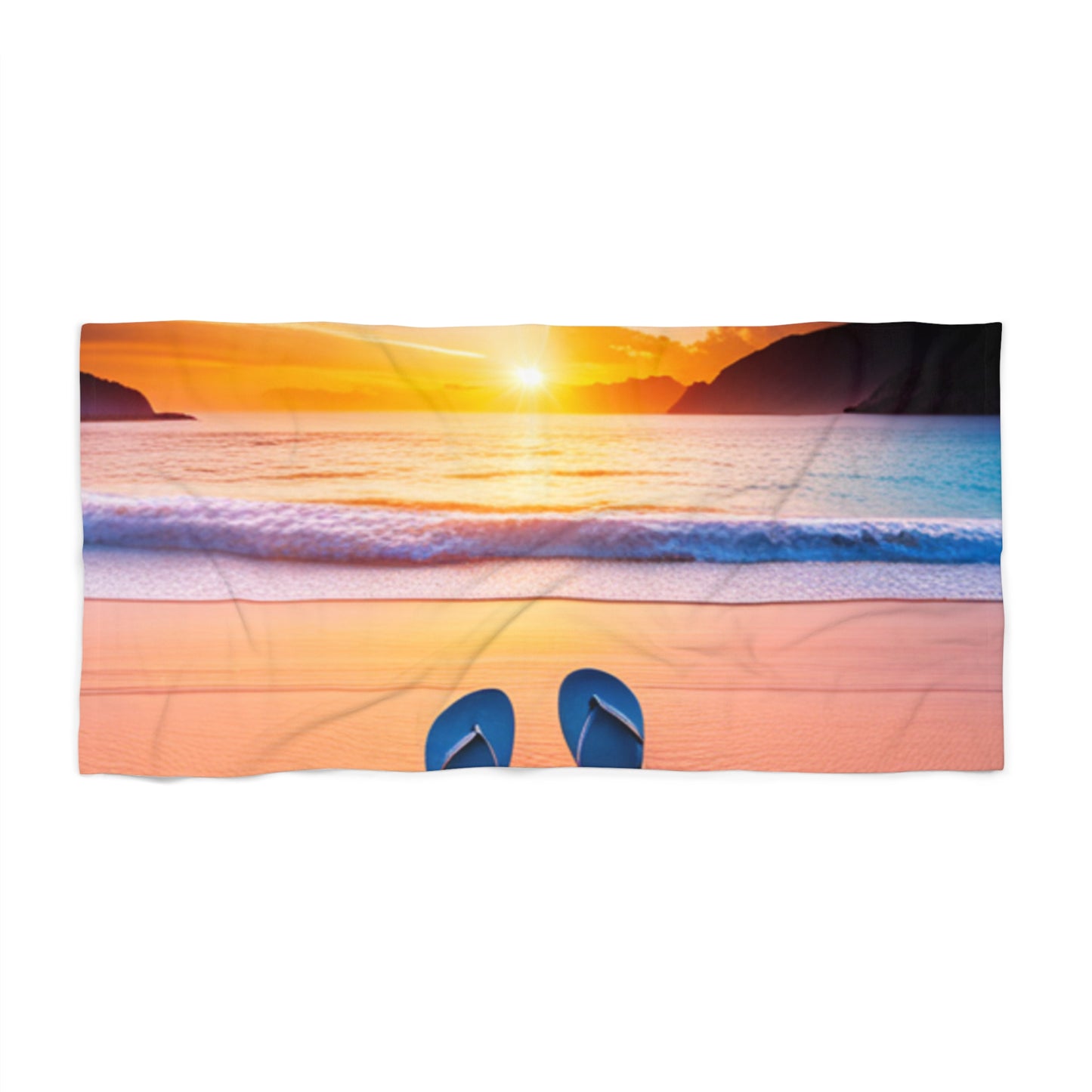 Serene Shores Beach Towel