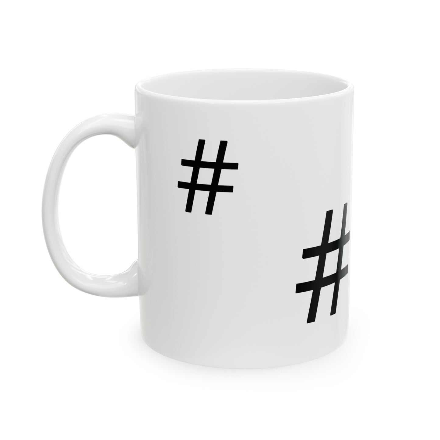 The Hashtag Ceramic Mug, 11oz