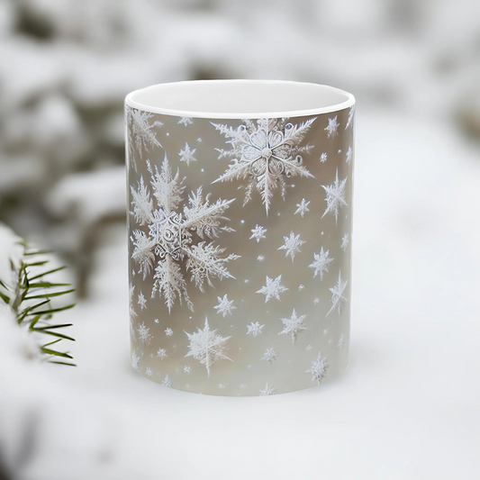 Silver Snowflake Magic Mug (11, 15oz)