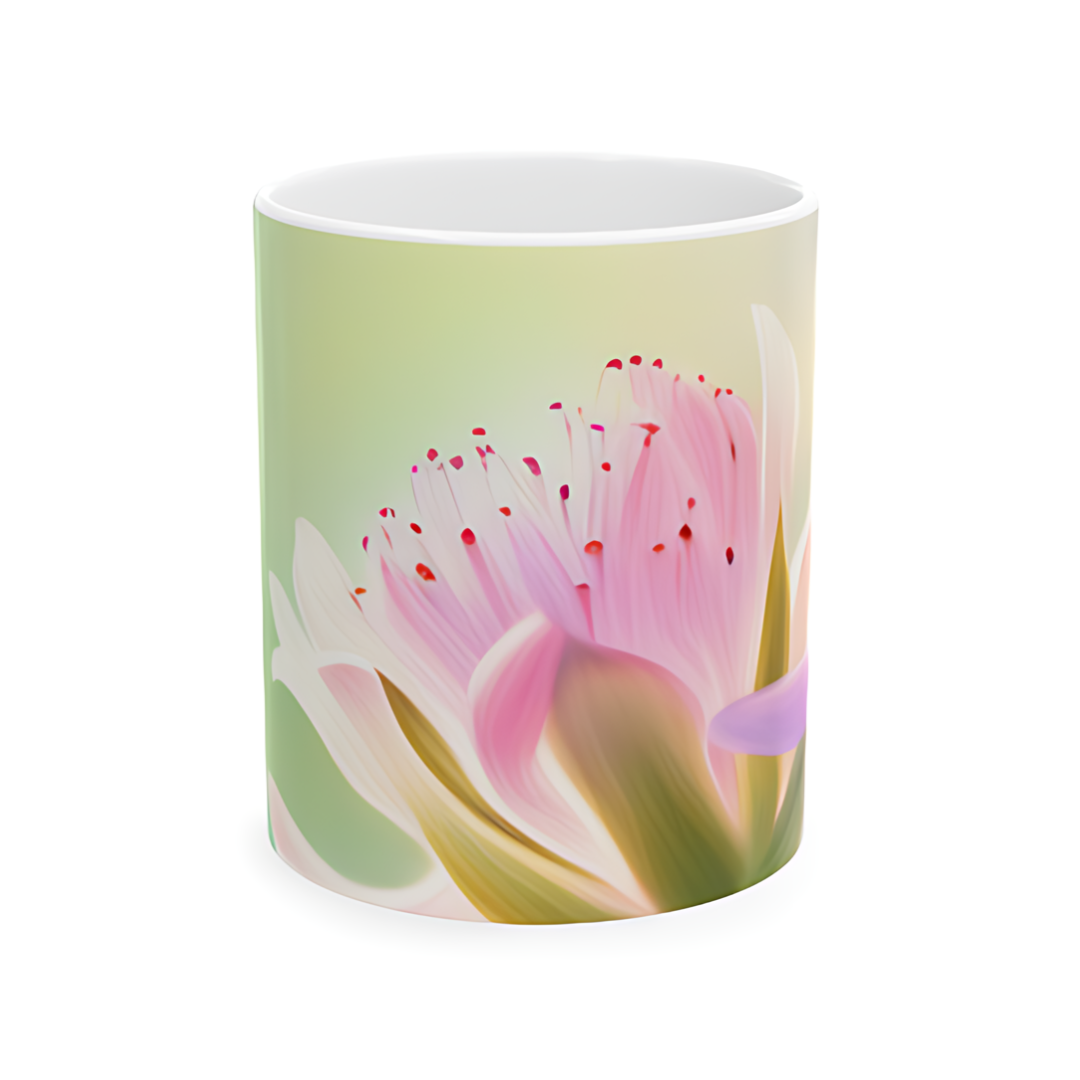 The Elegant Summer Flower Mug, (11oz, 15oz)