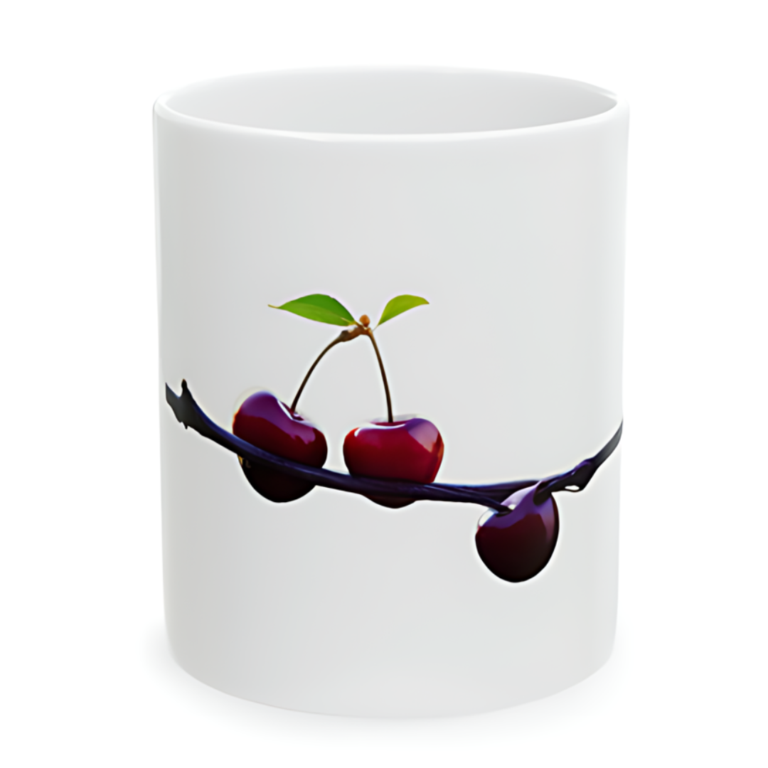 Cherry on the Vine Ceramic Mug, 11oz