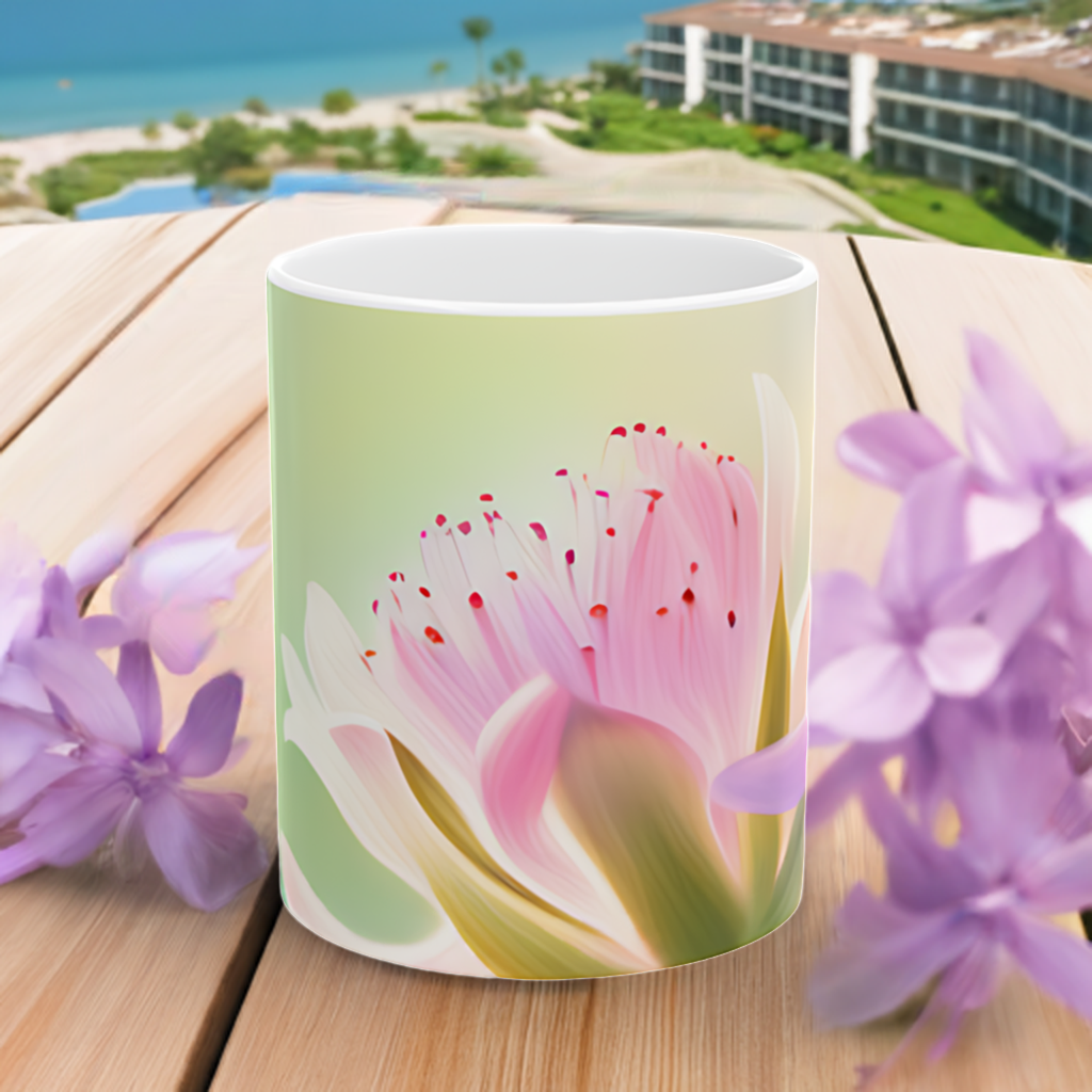 The Elegant Summer Flower Mug, (11oz, 15oz)