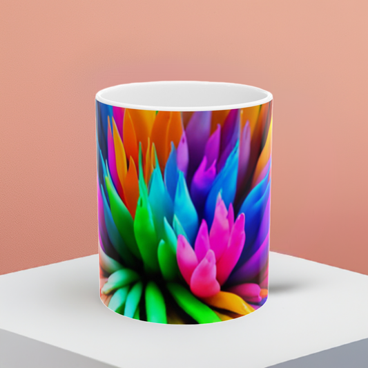 Color Fusion Ceramic Mug, (11oz, 15oz)